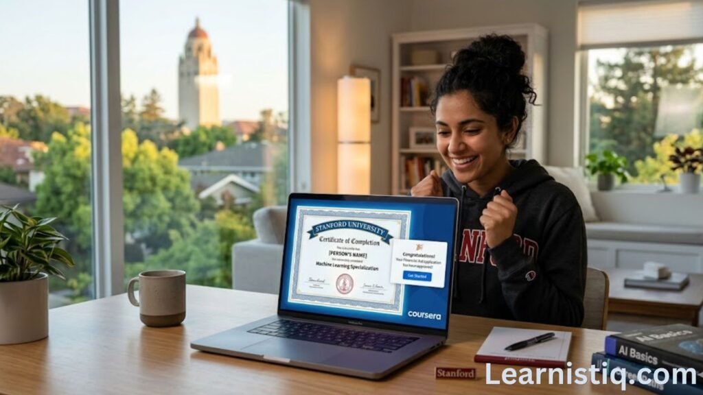 How to get Stanford Coursera certificate for free using financial aid 2026