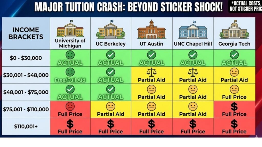 Income-based net price comparison table for Columbia University Harvard Princeton and Yale 202